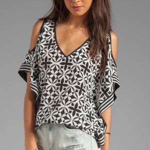 Trina turk off shoulder top